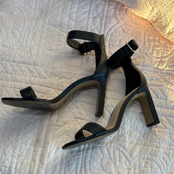 Vince Camuto Black Ankle Strap Heels - Picture 2 of 4